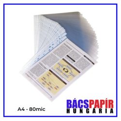 OFFICIAL Lefűzhető Genotherm A4 80mic - 50 db víztiszta