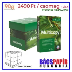   1 RAKLAP (240 csomag) FÉNYMÁSOLÓPAPÍR MULTICOPY A/4 90 gr 500 ív/csomag