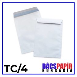   Boríték TC/4 - szilikonos, FSC, bélésnyomott, fehér A4 /1