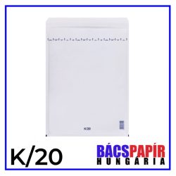 Légpárnás tasak 370x480 mm - K/20 - Fehér szilikonos