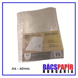 Lefűzhető Genotherm A4 40mic - 100 db narancsos