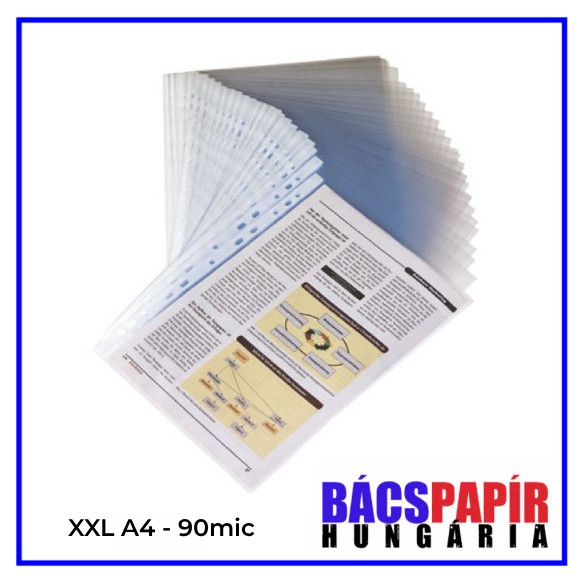 Lefűzhető XXL Genotherm A4 (225x305 mm) 90mic - 50 db víztiszta