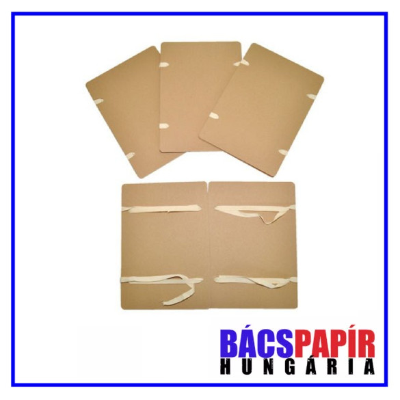 Szalagos irományfedél A4 - 650 g/m2, natúr