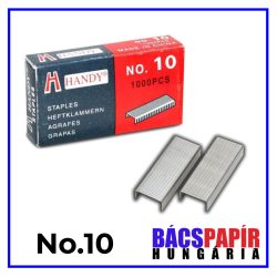 Tűzőkapocs No.10 - fém (1000 db/doboz)
