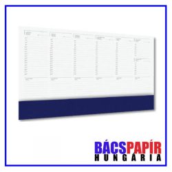   Könyöklő 590x410 mm - 26 lap, kék színű könyöklőcsíkkal