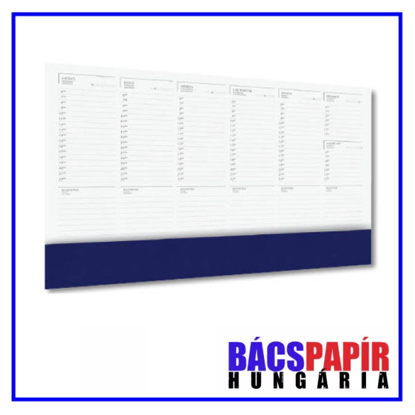 Könyöklő 590x410 mm - 26 lap, kék színű könyöklőcsíkkal