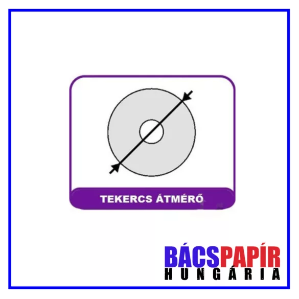 Pénztárgépszalag 57x50x12 mm - Thermo 48g 28 méter - 10 db/csomag