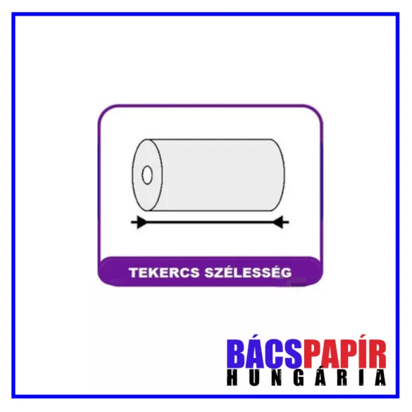 Pénztárgépszalag 57x50x12 mm - Thermo 48g 28 méter - 10 db/csomag