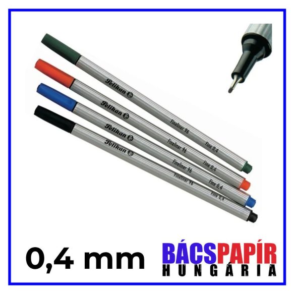 PELIKAN Tűfilc Fineliner 96 - 0,4 mm vízbázisú Filc - vegyes szín
