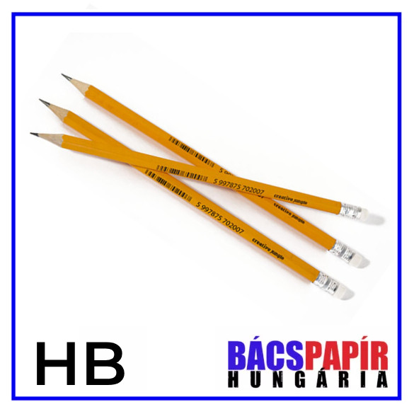 SaKOTA Ceruza HB - ABF0200, radíros, hatszögletű, sárga testű