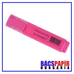Q-CONNECT Szövegkiemelő 1-4 mm - RÓZSASZÍN lapos testű 